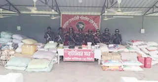 ব্রাহ্মণবাড়িয়ায় যৌথ অভিযানে ১ কোটি ২২ লাখ টাকার চোরাচালান পণ্য জব্দ